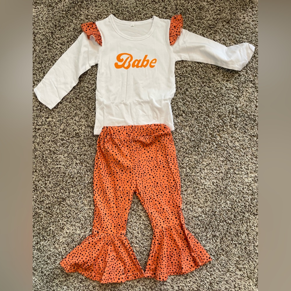 Aikeidy 18-24month 2 piece flare pants outfit